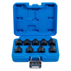   Levegős bit-dugókulcskészlet, 1/2", (XZN) M4 - M16, 9 darabos, rövid