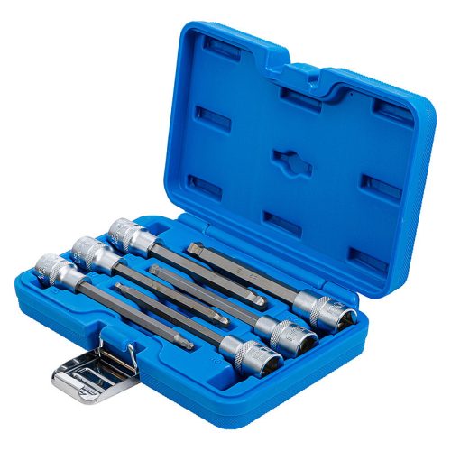 Behajtófej-készlet, 1/2", Belső hatszögletű gömbfejes 5 - 12 mm, 6 darabos