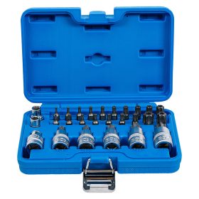   Torx dugókulcskészlet, 1/2", T-profil (Torx), 27 darabos
