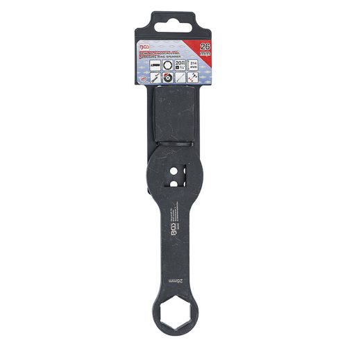 Üthető csillagkulcs, hatszögletű, 2 ütőfelülettel, 26 mm