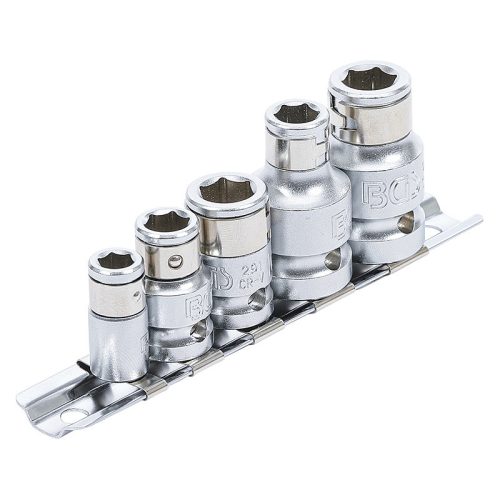 Bittartó adapter készlet, 5 darabos, csatlakozás: 1/4" - 3/8" - 1/2"