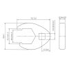 Hollanderkulcs, 1/2", 32 mm (BGS-1757-32)