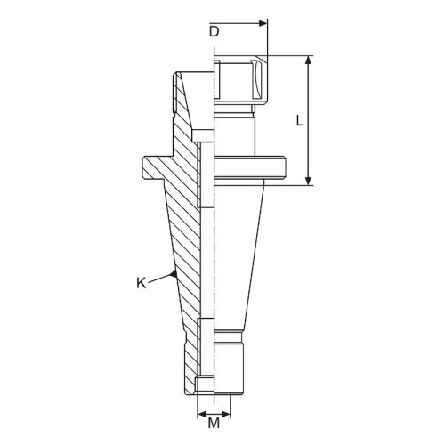 Patronos befogó, ER25 / ISO30, DIN2080