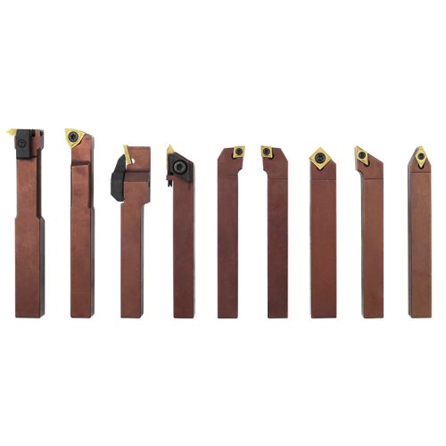 Váltólapkás esztergakés készlet, lapkával, 9 részes, 8x10 mm