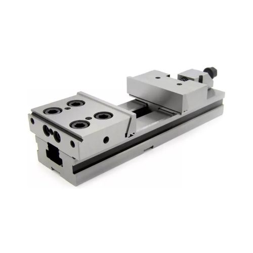 Precíziós gépsatu, acél, pofa: 150 mm, nyitás: 200 mm, moduláris, pontosság: 0,02 mm