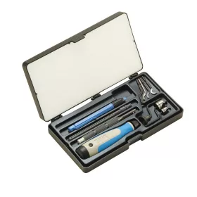   Ezüst sorjázó doboz (11 részes készlet karbantartási és javítási műveletekhez), Noga