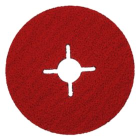   Fibertárcsa, CER típus, rozsdamentes acélhoz, P24, Ø 125 x 22 mm, kerámia, ABRABORO