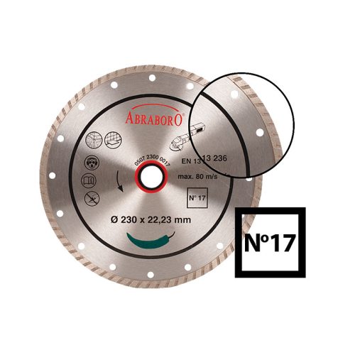 Turbo gyémánttárcsa No.17, ABRABORO