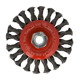   ULTRA körkefe sodrott dróttal, Ø 115 mm, M14, SZ 212, 0.50 SUP, ABRABORO