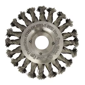 Körkefe, sodrott inoxdrót, Ø 115 x 22 mm, ABRABORO