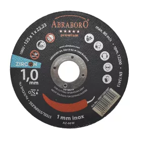   Fémvágó korong, Chili INOX ZIRCON premium, Ø 125 x 1.0 x 22 mm, ABRABORO