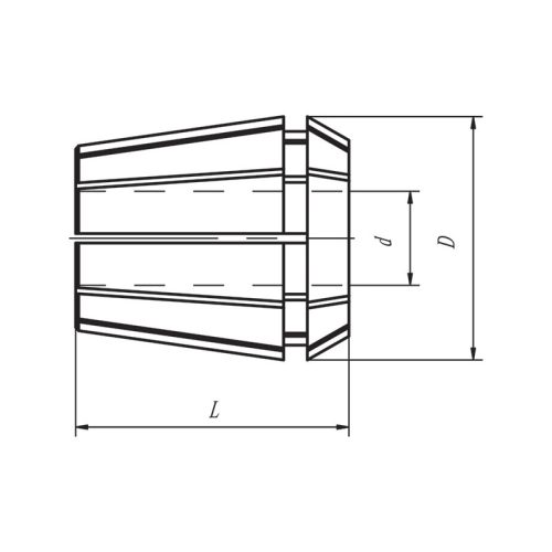 ER25 patron, 9 mm, DIN 6499/B ISO15488, KINTEK
