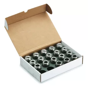   ER32 patronkészlet, 3 - 20 mm, 18 részes, DIN 6499 ISO15488, KINTEK