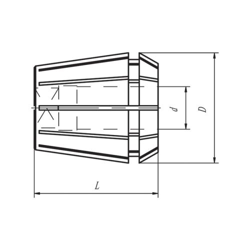 ER32 patronkészlet menetfúrókhoz, tömített, 4,5 - 16 mm, 10 részes, DIN 6499 ISO15488, KINTEK