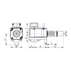 Meghajtott szerszámtartó, radiális, balos, VDI 40 / ER25 L1: 104,85 mm, STEPPED-HAAS, KINTEK