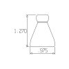 1/2" - 1/4" szűkítő, hűtő-kenőanyag modul, Loc-Line