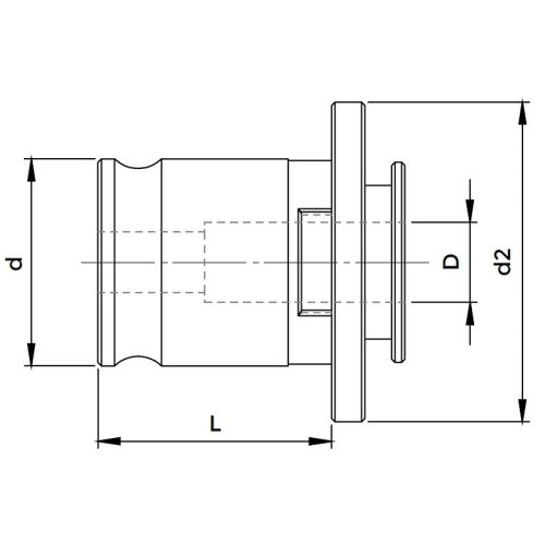Menetfúró befogóbetét, Ø IBC1 / 9 mm, fix, KINTEK