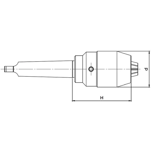 Száras fúrótokmány, 1 - 13 mm / Morse 2, DIN 228 B, KINTEK