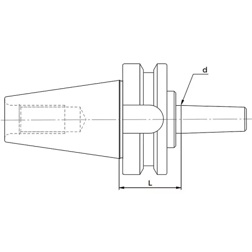 Felfogótüske fúrótokmányhoz, BT40 / B16, MAS 403-BT AD, KINTEK