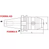 Száras NC fúrótokmány, 1 - 13 mm / BT30, MAS 403BT AD/B, KINTEK