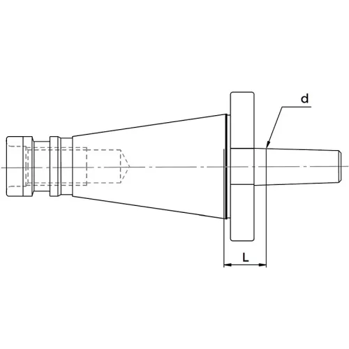 Felfogótüske fúrótokmányhoz, ISO50 / B16, DIN 2080, KINTEK