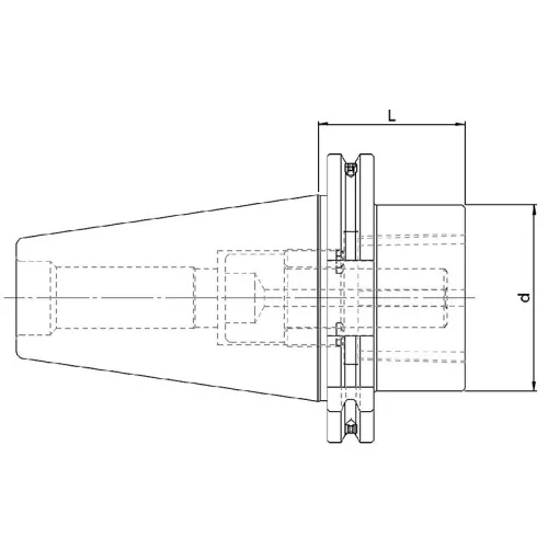 Átalakítóhüvely, SK40 / Capto C40 L60, DIN 69871, KINTEK