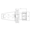 Patronos befogó, ER32 / SK40, Dual Contact DIN 69871 AD, KINTEK