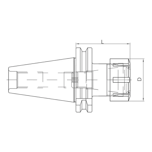 Patronos befogó, ER32 / SK40, Dual Contact DIN 69871 AD, KINTEK