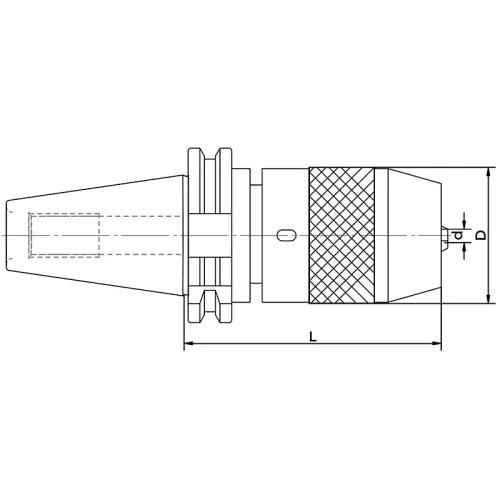 Száras fúrótokmány, 1 - 13 mm / SK40, DIN 69871 A, KINTEK