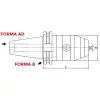 Száras NC fúrótokmány, 1 - 13 mm / SK50, DIN 69871 AD/B, KINTEK