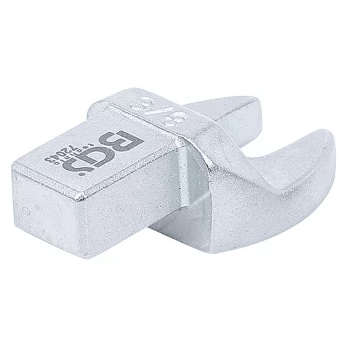 Villásfej nyomatékkulcshoz, 3/8", Befogó 9 x 12 mm