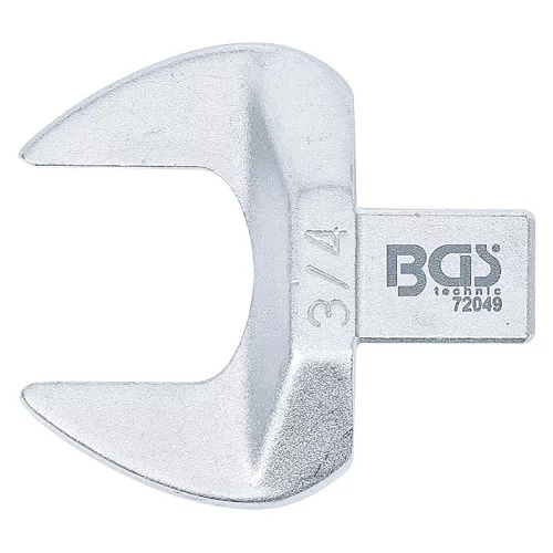 Villásfej nyomatékkulcshoz, 3/4", Befogó 9 x 12 mm