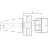 Patronos befogó, ER40 / BT50, Dual Contact MAS 403-BT AD, KINTEK