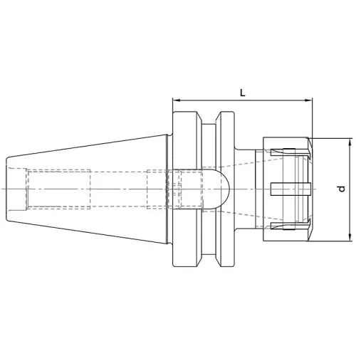 Patronos befogó, ER40 / BT50, Dual Contact MAS 403-BT AD, KINTEK