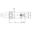 Marófelfogó tüske, BT 30 / 16 mm, Dual Contact MAS 403-BT AD, KINTEK