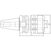 Erőbefogó, BT40 / 32 mm, Dual Contact MAS 403-BT, KINTEK