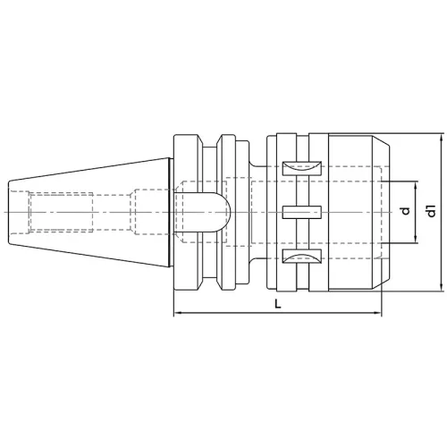 Erőbefogó, BT40 / 32 mm, Dual Contact MAS 403-BT, KINTEK