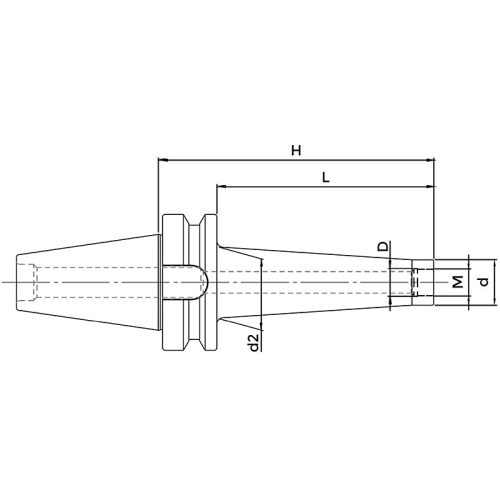 Szerszámbefogó becsavarozható maróhoz, BT40 / M8, MAS 403-BT AD, KINTEK