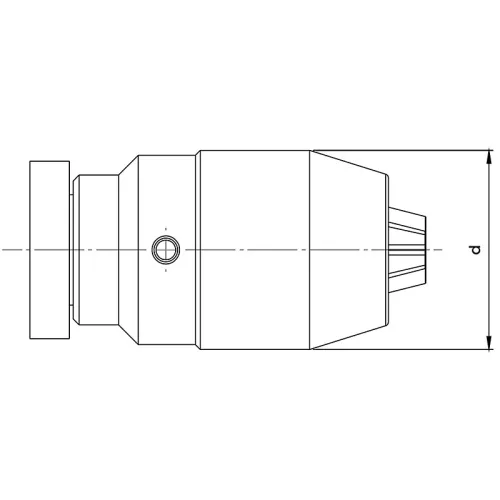 Fúrótokmány, kézi szorítással, KINTEK, 0 - 13 mm / B16