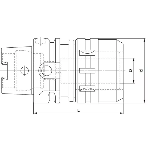 Erőbefogó, HSK63 / 20 mm, DIN69893 A+C, KINTEK