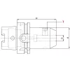 Alaptartó maró befogáshoz, HSK63 / 6 mm, DIN 69893 A+C, Weldon, G2,5/25000, KINTEK