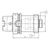 Átalakítóhüvely, HSK / HSK, kézi szorítású, DIN 69893 A+C, KINTEK