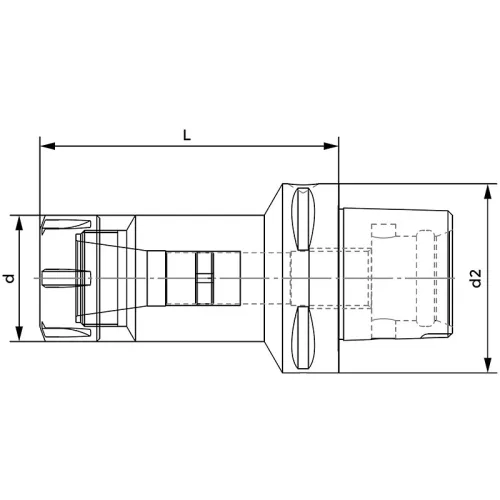 Patronos befogó, ER32 / C80, Capto, ISO 26623-1, KINTEK