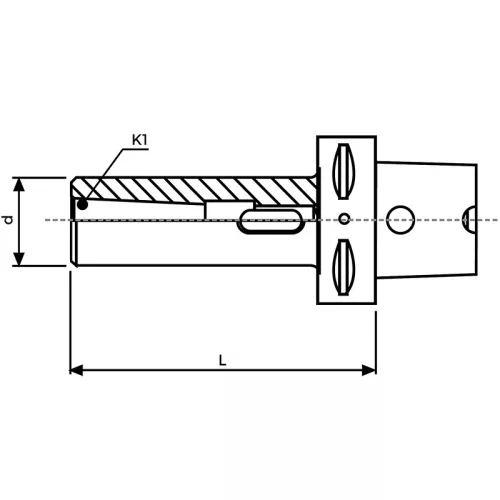 Átalakítóhüvely, Capto C63 / Morse 3, kiütőlapos, ISO 26623-1, KINTEK