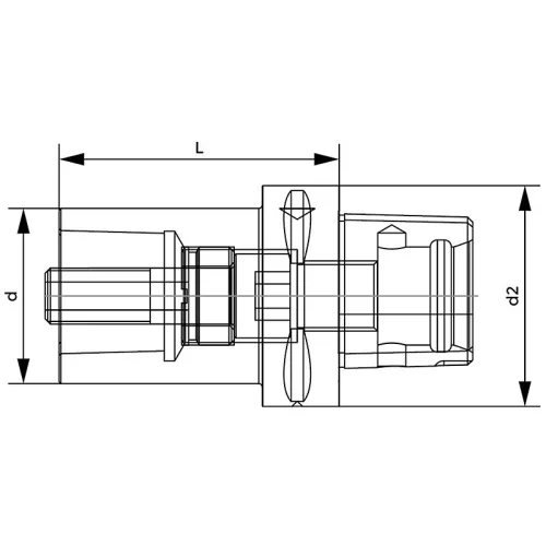 Átalakítóhüvely, C40 / 32 mm, Capto, ISO 26623-1, KINTEK