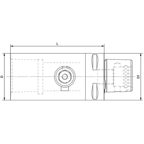 Átalakítóhüvely, hosszabbító, C50 / C50, Capto, gyors rögzítésű, ISO 26623-1, KINTEK
