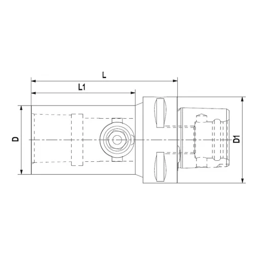 Átalakítóhüvely, C50 / C40, Capto, gyors rögzítésű, ISO 26623-1, KINTEK