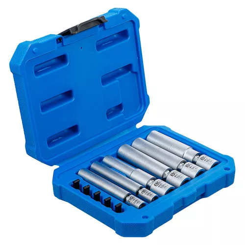 Izzító- és gyújtógyertya kulcskészlet, 1/4" és 3/8", 8 - 16 mm, 11 darabos