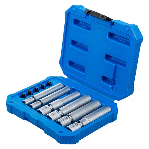 Izzító- és gyújtógyertya kulcskészlet, 1/4" és 3/8", 8 - 16 mm, 11 darabos