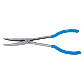 Telefonfogó, extra hosszú, hajlított pofával, 280 mm